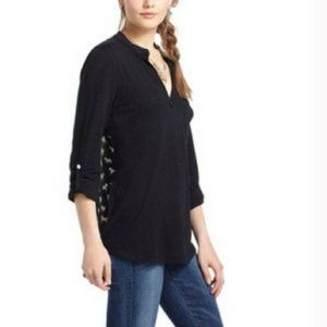 Anthropologie Black Horse Shirt Size Small